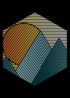 Everest sunset lines