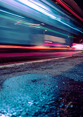 cyberpunk neon abstract