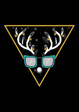 Deer With Fairy Lights And