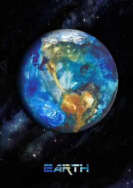 EARTH Watercolor