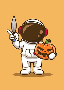 Kawaii Halloween Astronaut