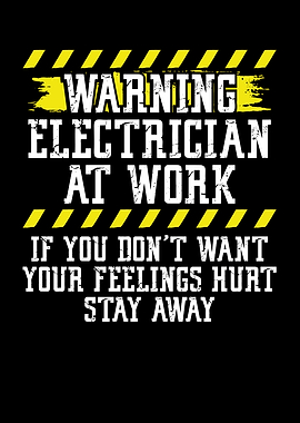 Warning Electrician at