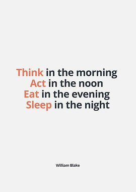 Think act eat sleep