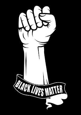 Black Lifes Matter Fist Am
