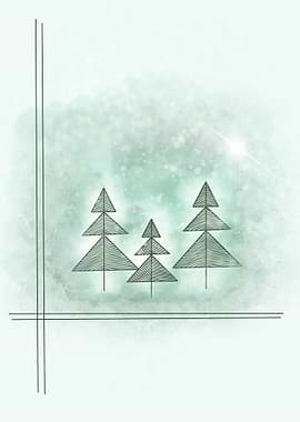 Christmas Forest Doodle
