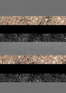 Gold Glitter Glam Stripe 1