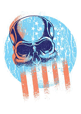 SKULL USA FLAG