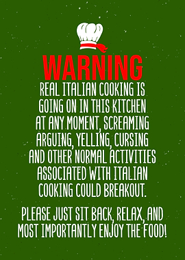 Italian Cooking Wall Art