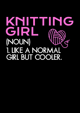 knitting girl