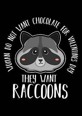 Valentines Day Raccoon