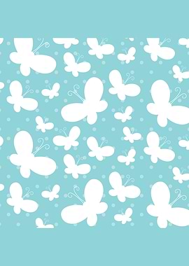 Butterfly Blue Pattern