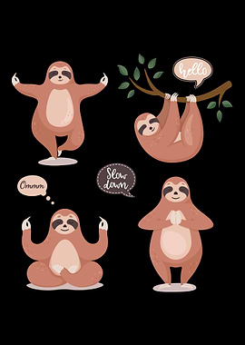 Yoga Joga Namaste Cat Dog