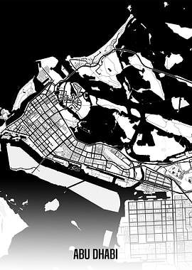 Abu Dhabi map