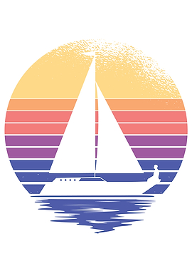 Sailing Ship Sunset Boat