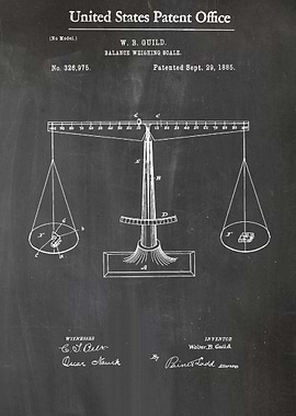4 Scales of Justice Pat