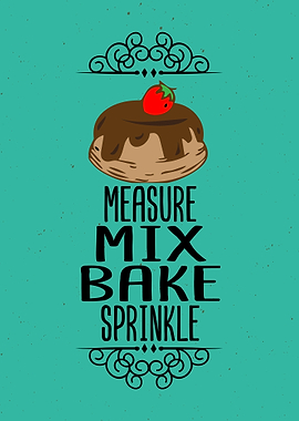 Measure Mix Bake Wall Art