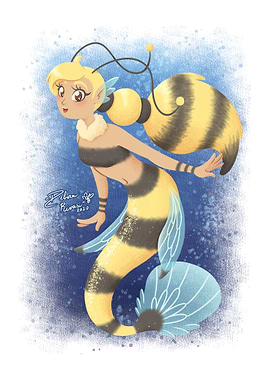 Bee mermaid