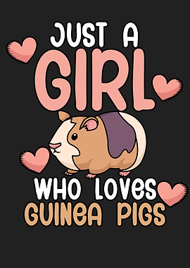 Girl who loves guinea pigs