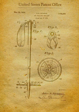 54 Ski Pole Patent
