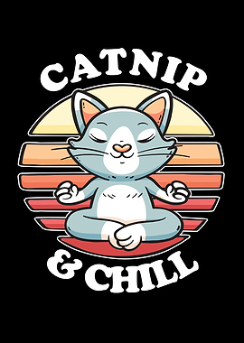 Catnip Chill Yoga Cat