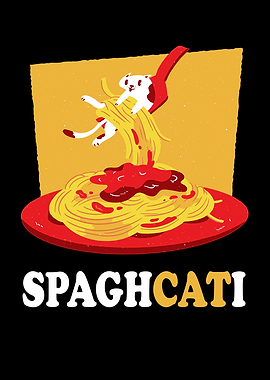 Spaghcati Spaghetti Cat