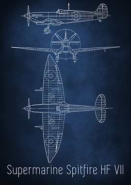 HF VII Spitfire Blueprint