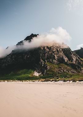 beach and mountain
