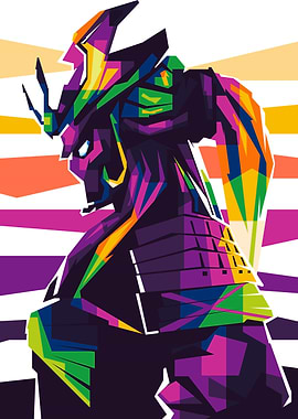 Beautifull Samurai WPAP