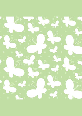 Green Butterfly Pattern