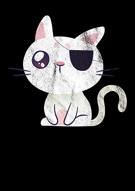 Cat With Eye Patch Tats