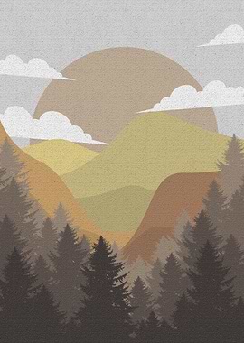 Flat Illustration Mount