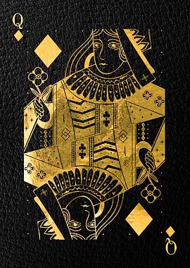 Queen Tiles Golden cards