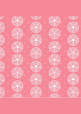 Pink Circle Stove Pattern