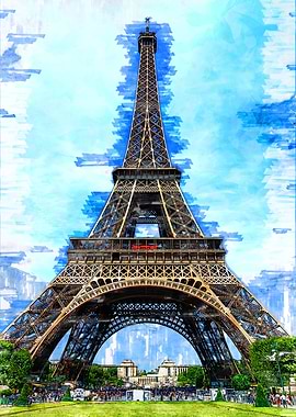 Eiffel Tower Paris Sketch
