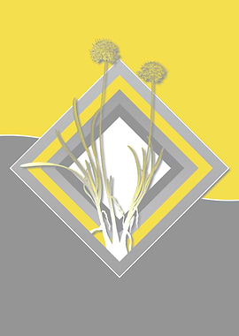 Gray and Yellow Flowers