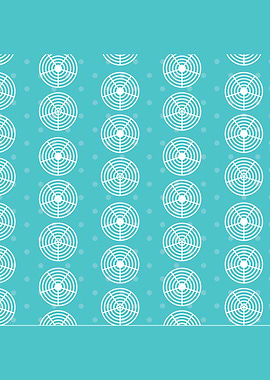 Blue Circle Stove Pattern