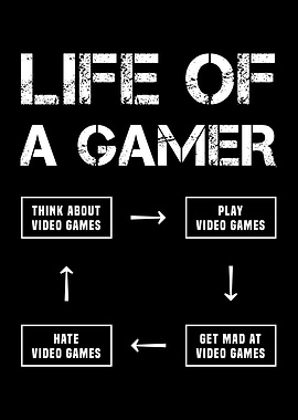 Life of a Gamer Funny Gift