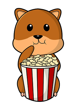 Hamster Cone of Popcorn