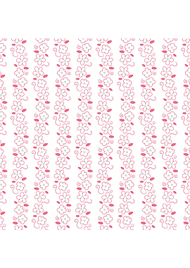 Pink Colorful Stem Pattern