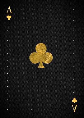 Ace of Clubs Golden card