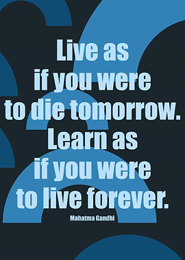 Live as if you were