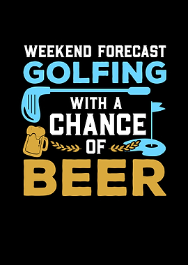 Funny Beer And Golf