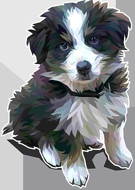 puppys wpap greyscale