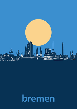 bremen minimal blue
