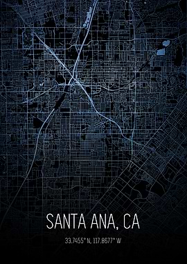 Santa Ana City Map