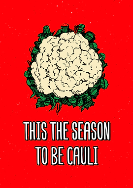 Funny Cauliflower Wall Art