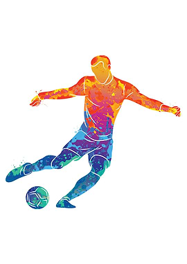 Watercolor Soccer