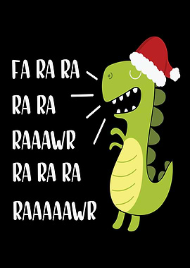 Dinosaur Santa Claus