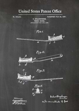 12 Toothbrush Patent 1907