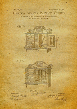60 Dentists Cabinet Pate